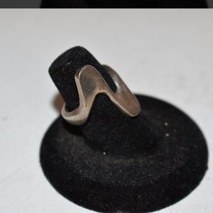 Vintage modernist sterling silver ring size 6